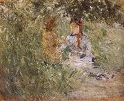 Berthe Morisot Mother and her son in the garden oil painting